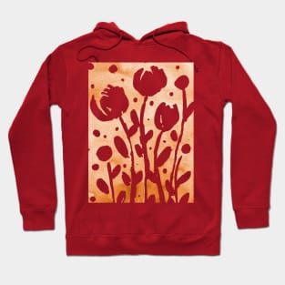 Valentine's Day Watercolor Love – orange Hoodie